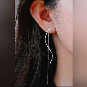 Silver LIGHTWEIGHT Threader Earrings 🔥HOT🔥